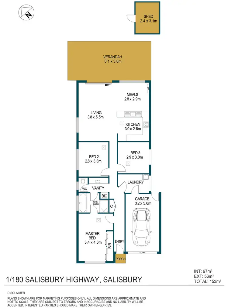 Floorplan of Homely house listing, Unit 1, 180 Salisbury Highway, Salisbury SA 5108