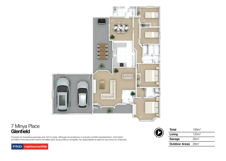 Floorplan of Homely house listing, 7 Minya Place, Glenfield Park NSW 2650