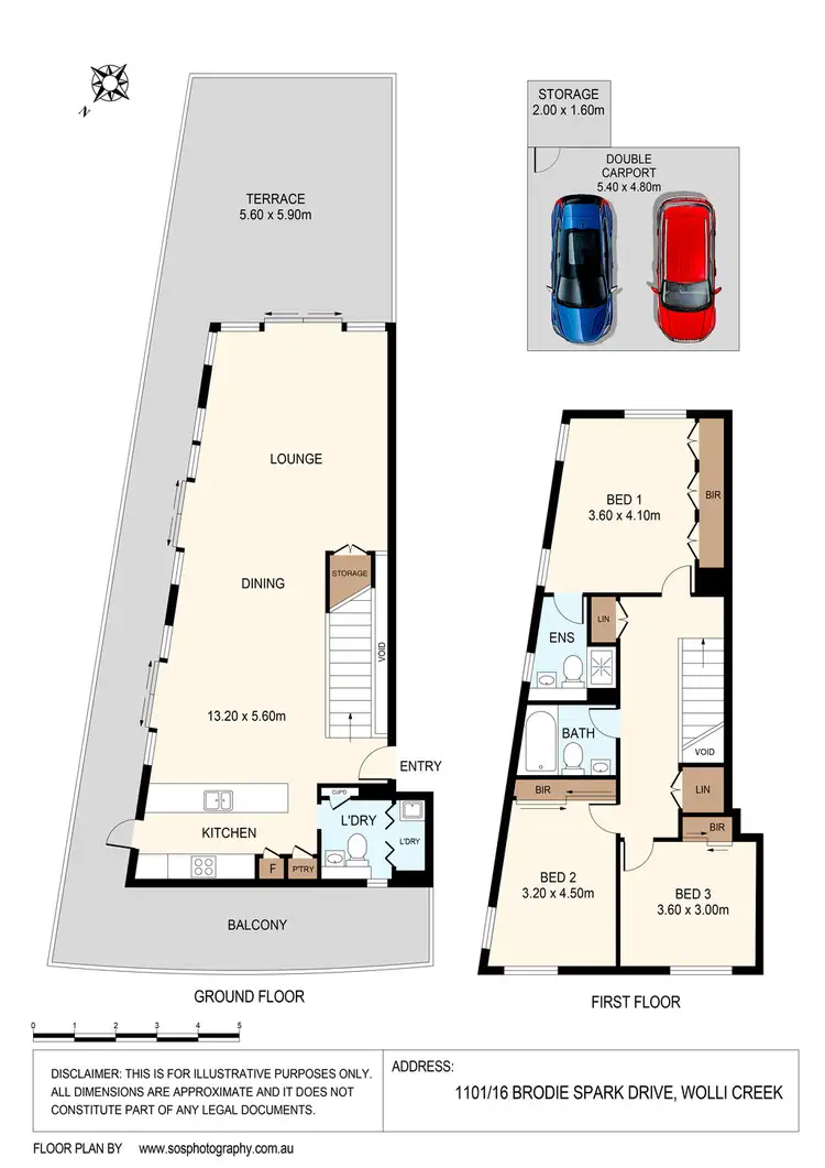 Floorplan of Homely apartment listing, 1101/16 Brodie Spark Drive, Wolli Creek NSW 2205