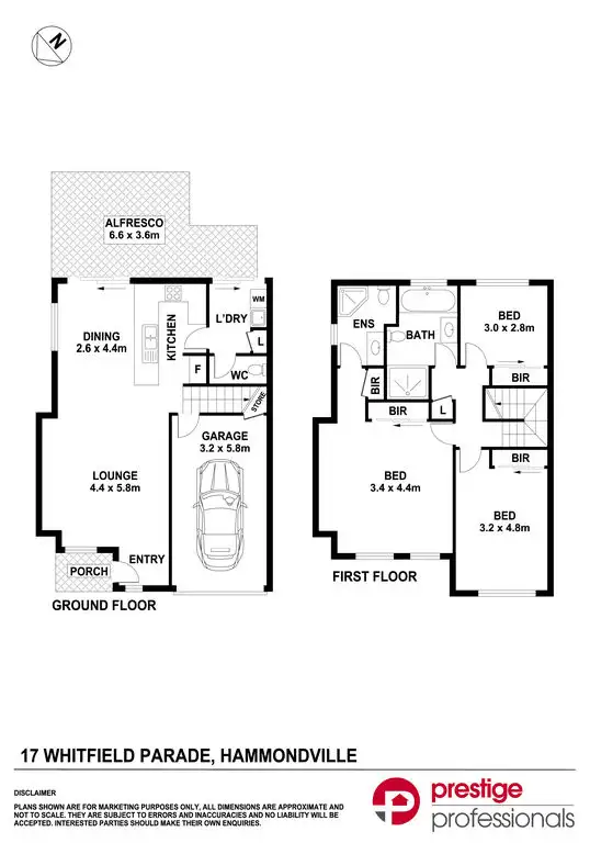Floorplan of Homely house listing, 17 Whitfield Parade, Hammondville NSW 2170