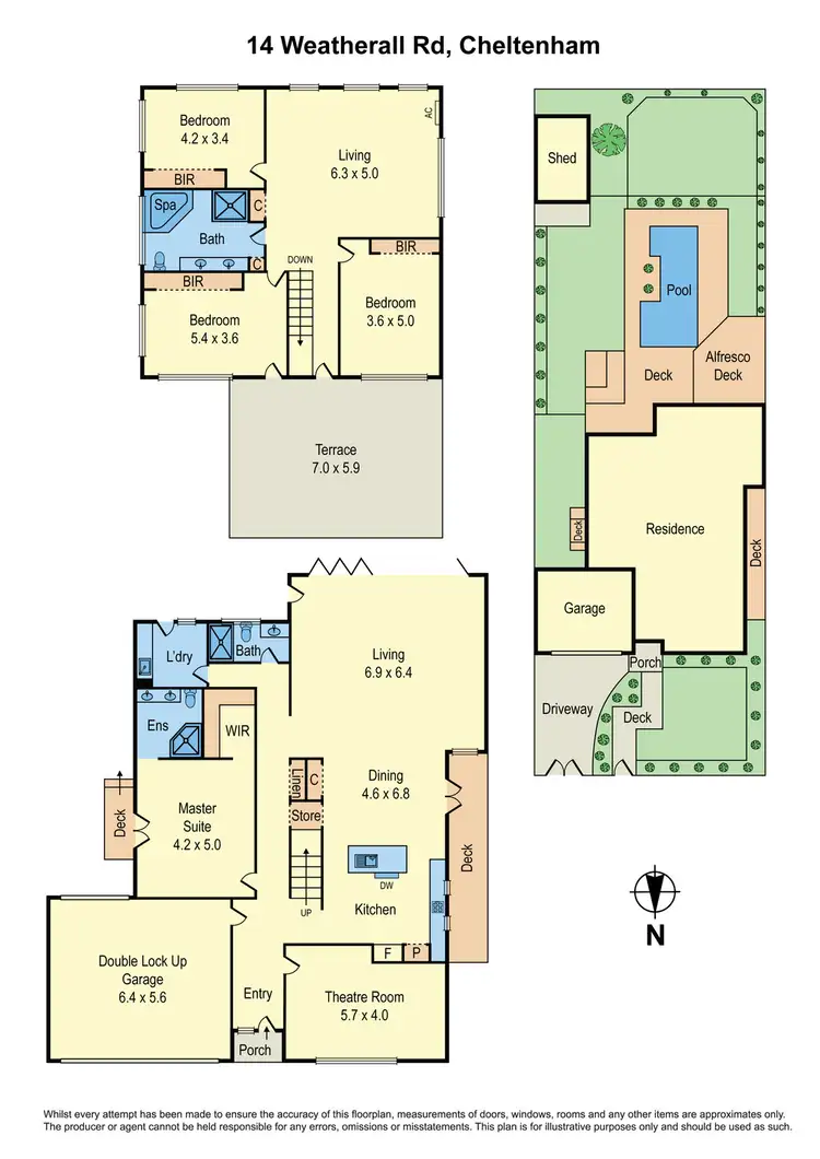Floorplan of Homely house listing, 14 Weatherall Road, Cheltenham VIC 3192