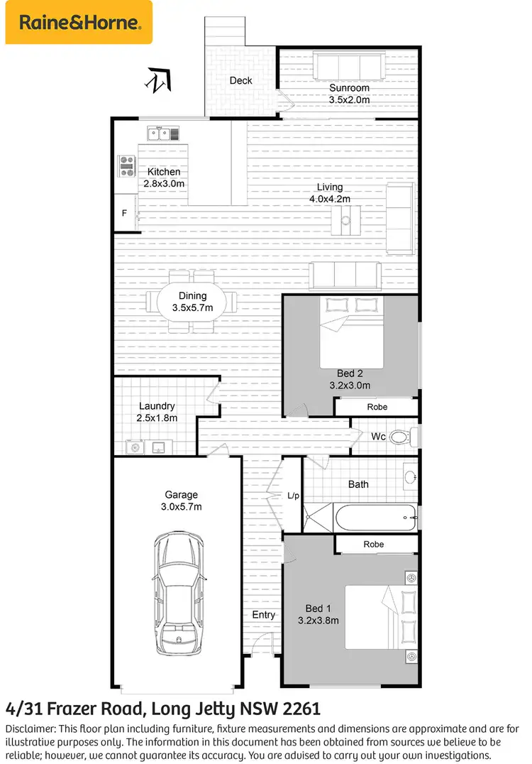 Floorplan of Homely unit listing, 4/31 Fraser Road, Long Jetty NSW 2261