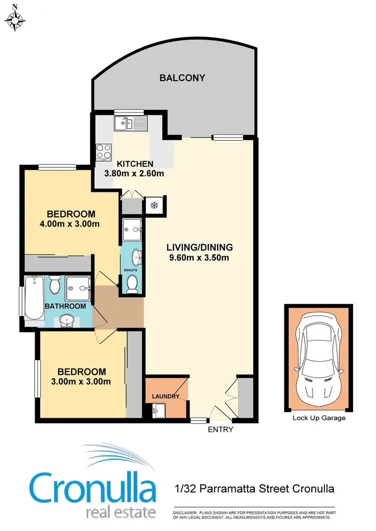 Floorplan of Homely apartment listing, 1/32-34 Parramatta St, Cronulla NSW 2230