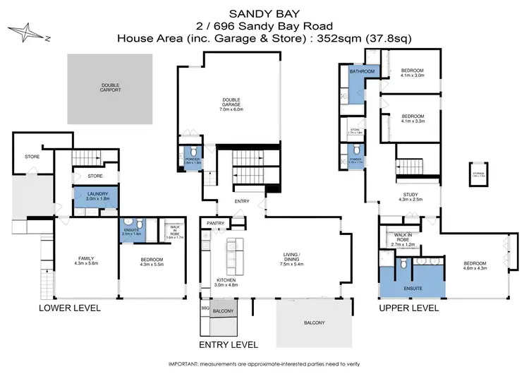 Floorplan of Homely townhouse listing, 2/696 Sandy Bay Road, Sandy Bay TAS 7005