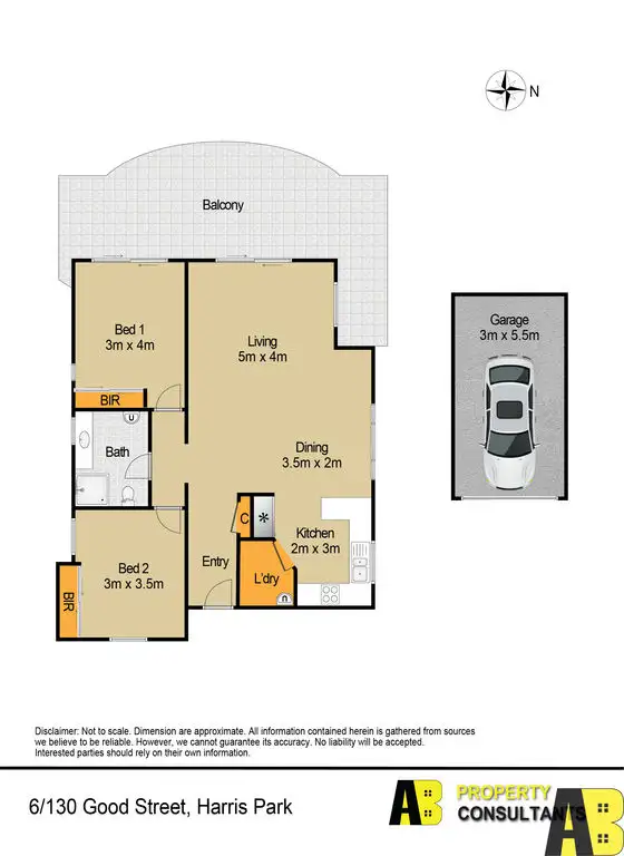 Floorplan of Homely unit listing, 6/130 Good Street, Harris Park NSW 2150
