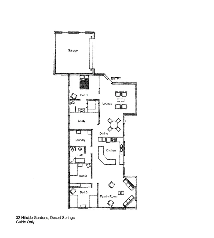 Floorplan of Homely house listing, 32 HILLSIDE GARDENS, Desert Springs NT 870