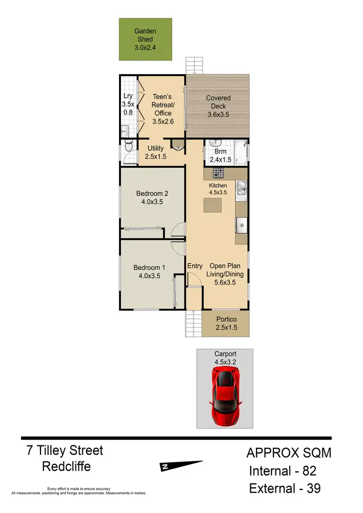 Floorplan of Homely house listing, 7 TILLEY STREET, Redcliffe QLD 4020
