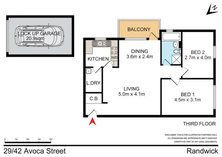 Floorplan of Homely apartment listing, 29/42 Avoca Street, Randwick NSW 2031
