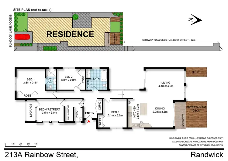 Floorplan of Homely house listing, 213A Rainbow Street, Randwick NSW 2031
