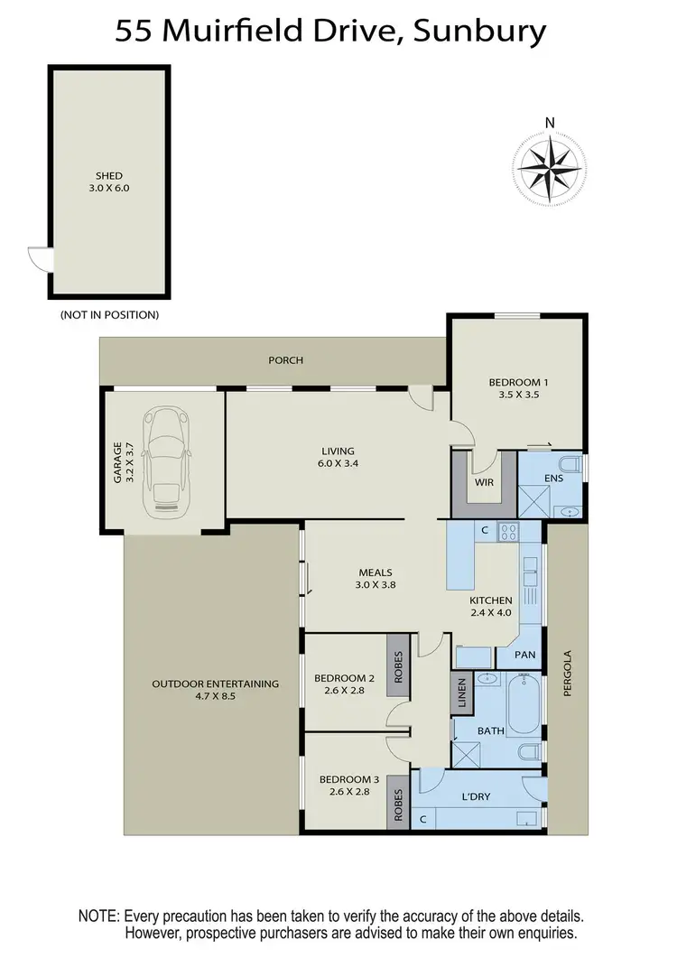 Floorplan of Homely house listing, 55 Muirfield Drive, Sunbury VIC 3429