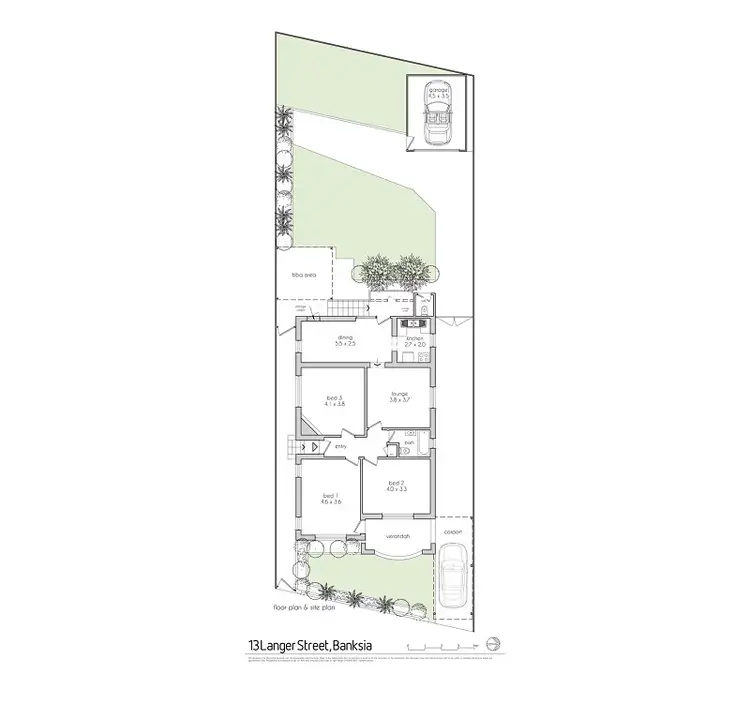 Floorplan of Homely house listing, 13 Langer Street, Banksia NSW 2216
