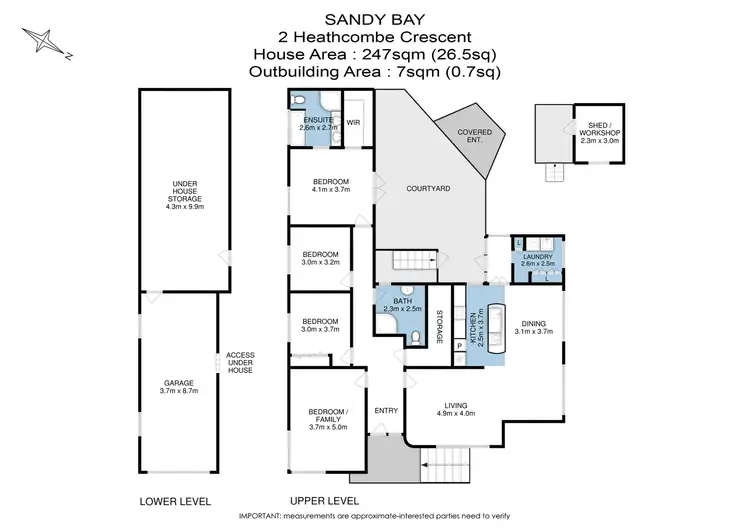 Floorplan of Homely house listing, 2 Heathcombe Crescent, Sandy Bay TAS 7005