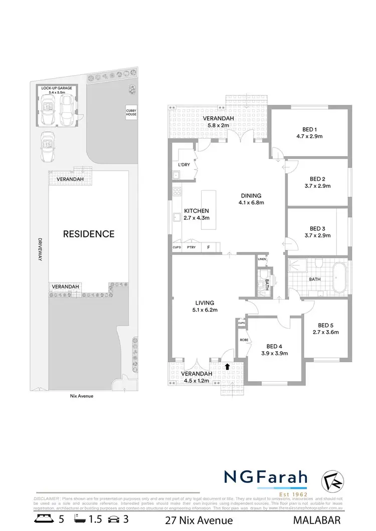 Floorplan of Homely house listing, 27 Nix Avenue, Malabar NSW 2036