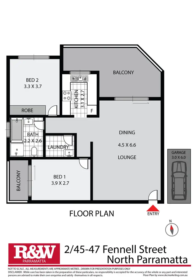 Floorplan of Homely unit listing, 2/45-47 Fennell Street, North Parramatta NSW 2151