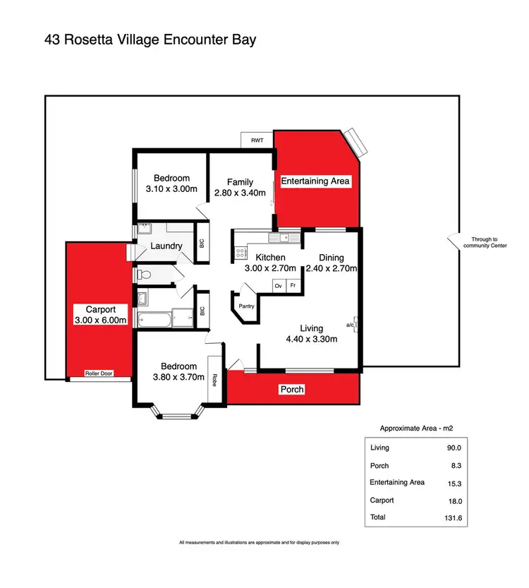 Floorplan of Homely house listing, 43 Rosetta Village, Maude Street, Encounter Bay SA 5211
