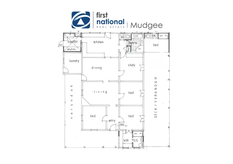 Floorplan of Homely rural property listing, 1136 Wollar Road, Mudgee NSW 2850