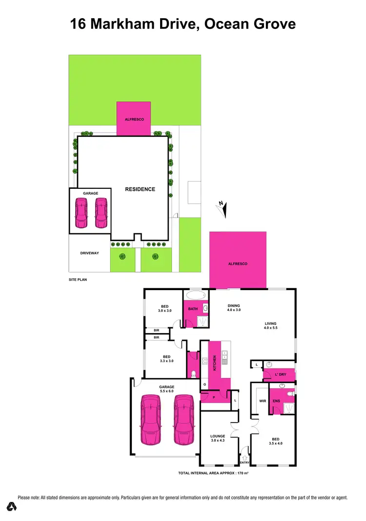 Floorplan of Homely house listing, 16 Markham Drive, Ocean Grove VIC 3226
