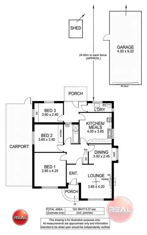Floorplan of Homely house listing, 4 Nunyah Avenue, Park Holme SA 5043