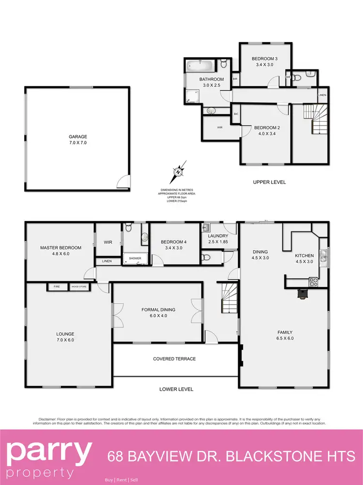 Floorplan of Homely house listing, 68 Bayview Drive, Blackstone Heights TAS 7250