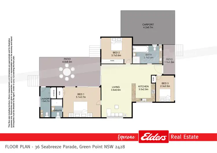 Floorplan of Homely house listing, 36 Seabreeze Parade, Green Point NSW 2428