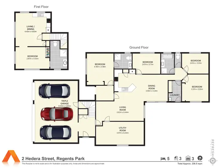 Floorplan of Homely house listing, 2 Hedera st, Regents Park QLD 4118