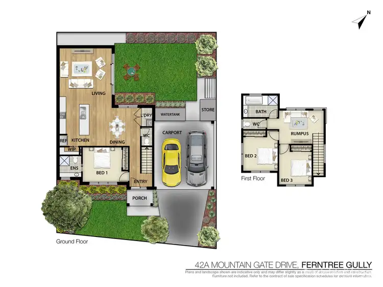 Floorplan of Homely house listing, 42A Mountain Gate Drive, Ferntree Gully VIC 3156