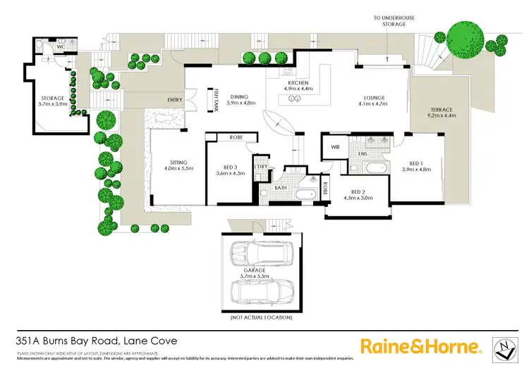 Floorplan of Homely house listing, 351A Burns Bay Road, Lane Cove NSW 2066