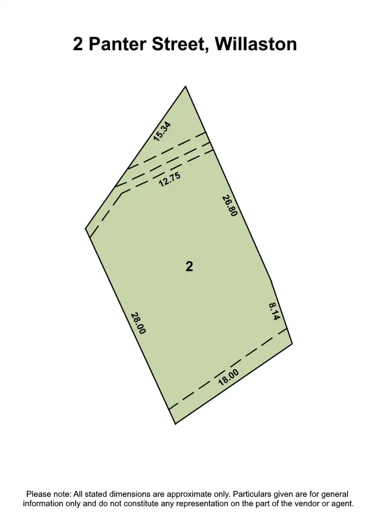 Floorplan of Homely land listing, 2 Panter Street, Willaston SA 5118