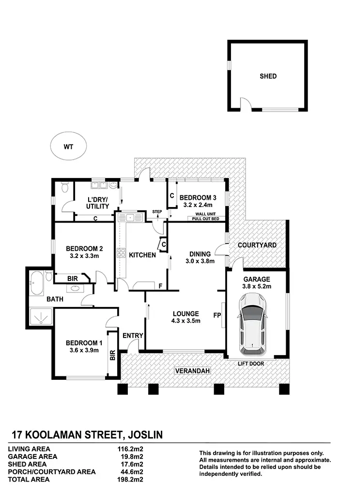 Floorplan of Homely house listing, 17 Koolaman Street, Joslin SA 5070