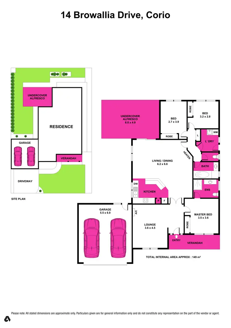 Floorplan of Homely house listing, 14 Browallia Drive, Corio VIC 3214