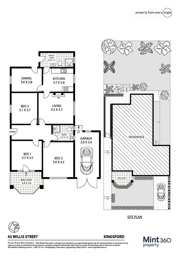 Floorplan of Homely house listing, 43 Willis Street, Kingsford NSW 2032