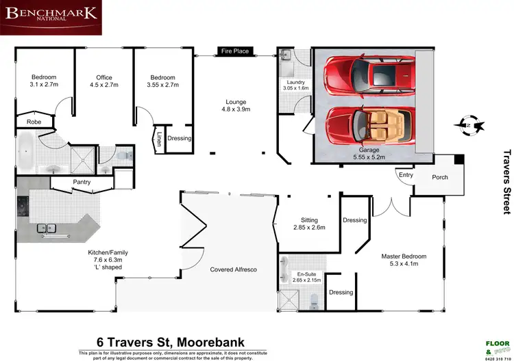 Floorplan of Homely house listing, 6 Travers Street, Moorebank NSW 2170