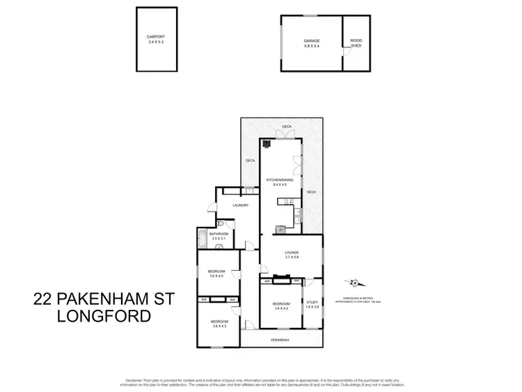 Floorplan of Homely house listing, 22 Pakenham Street, Longford TAS 7301