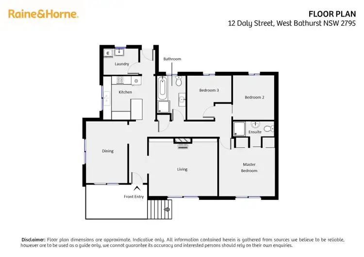 Floorplan of Homely house listing, 12 Daly Street, West Bathurst NSW 2795