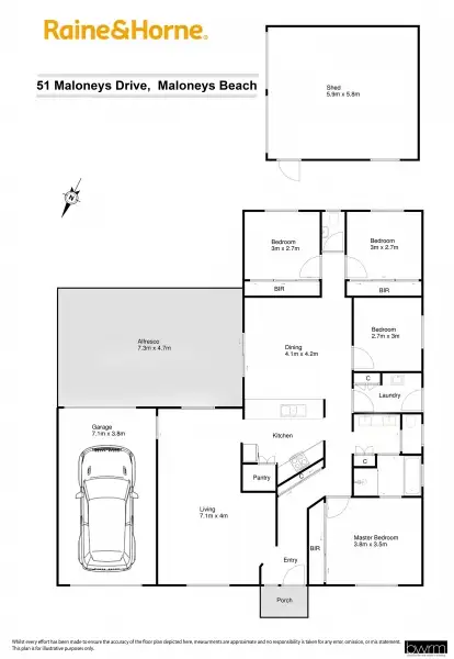 Floorplan of Homely house listing, 51 Maloneys Drive, Maloneys Beach NSW 2536