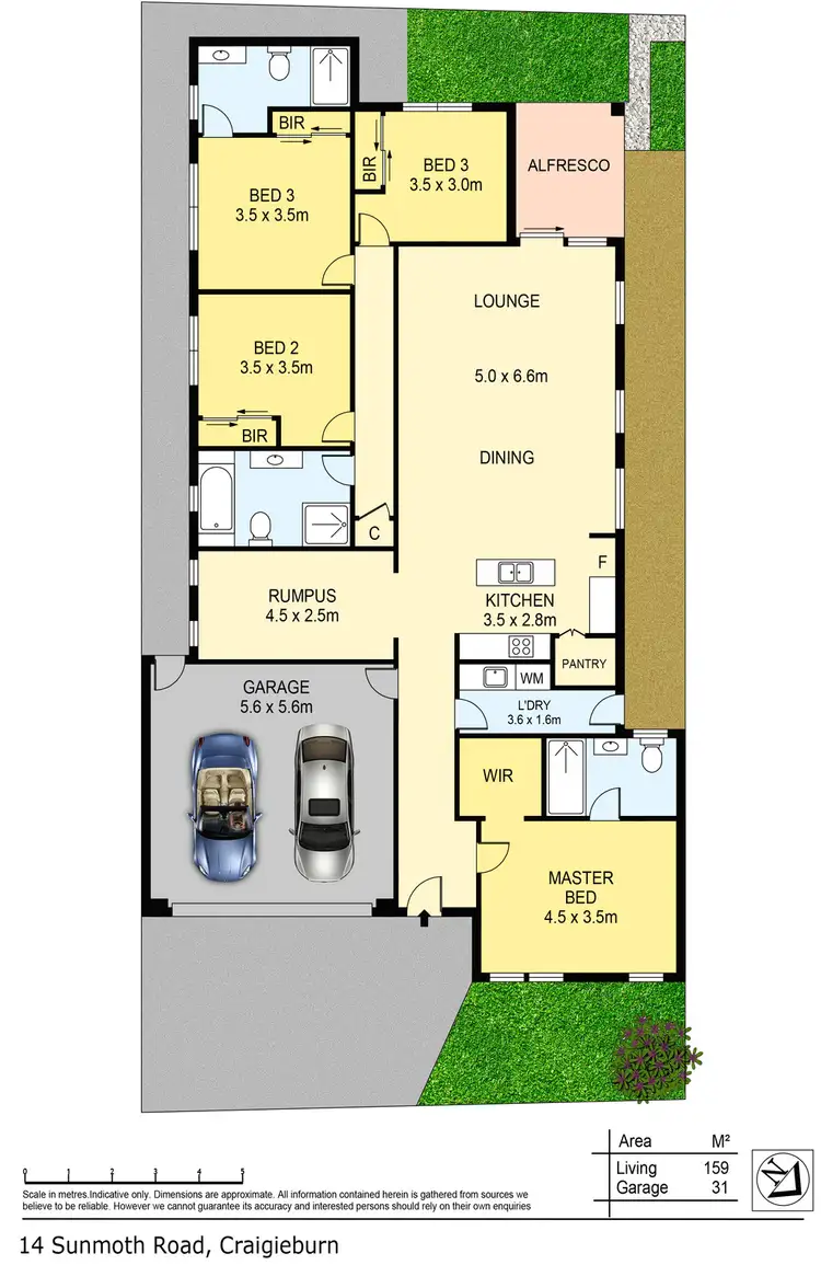 Floorplan of Homely house listing, 14 Sunmoth Road, Craigieburn VIC 3064