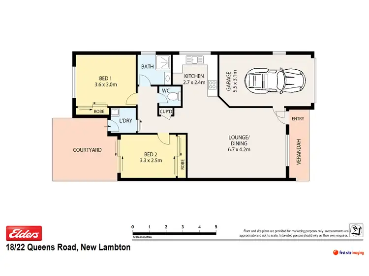 Floorplan of Homely house listing, 18/22 Queens Road, New Lambton NSW 2305