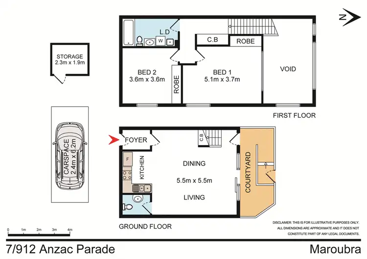 Floorplan of Homely unit listing, 7/912 Anzac Parade, Maroubra NSW 2035