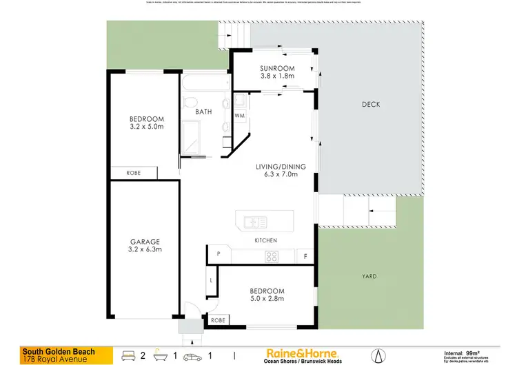 Floorplan of Homely house listing, 17B Royal Avenue, South Golden Beach NSW 2483