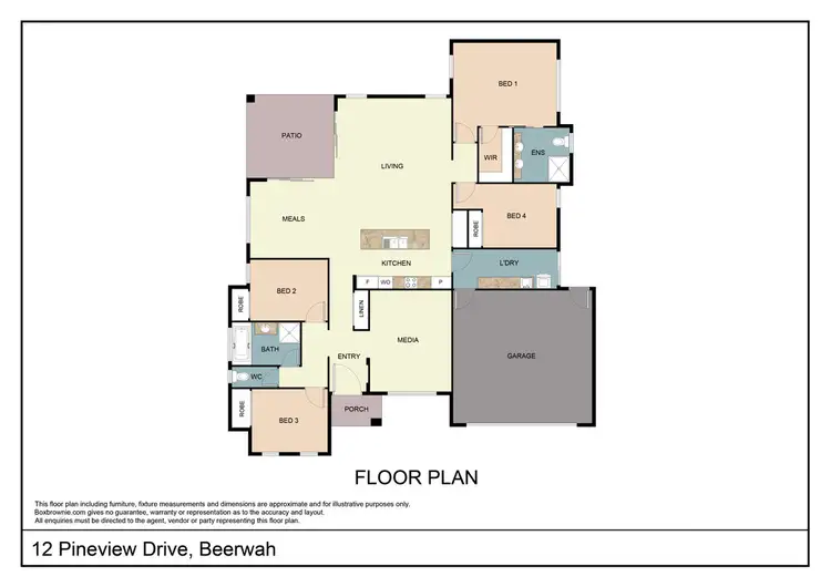 Floorplan of Homely house listing, 12 Pineview Dve, Beerwah QLD 4519