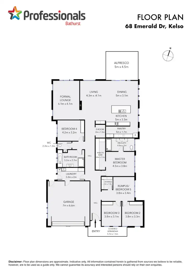 Floorplan of Homely house listing, 68 Emerald Drive, Kelso NSW 2795