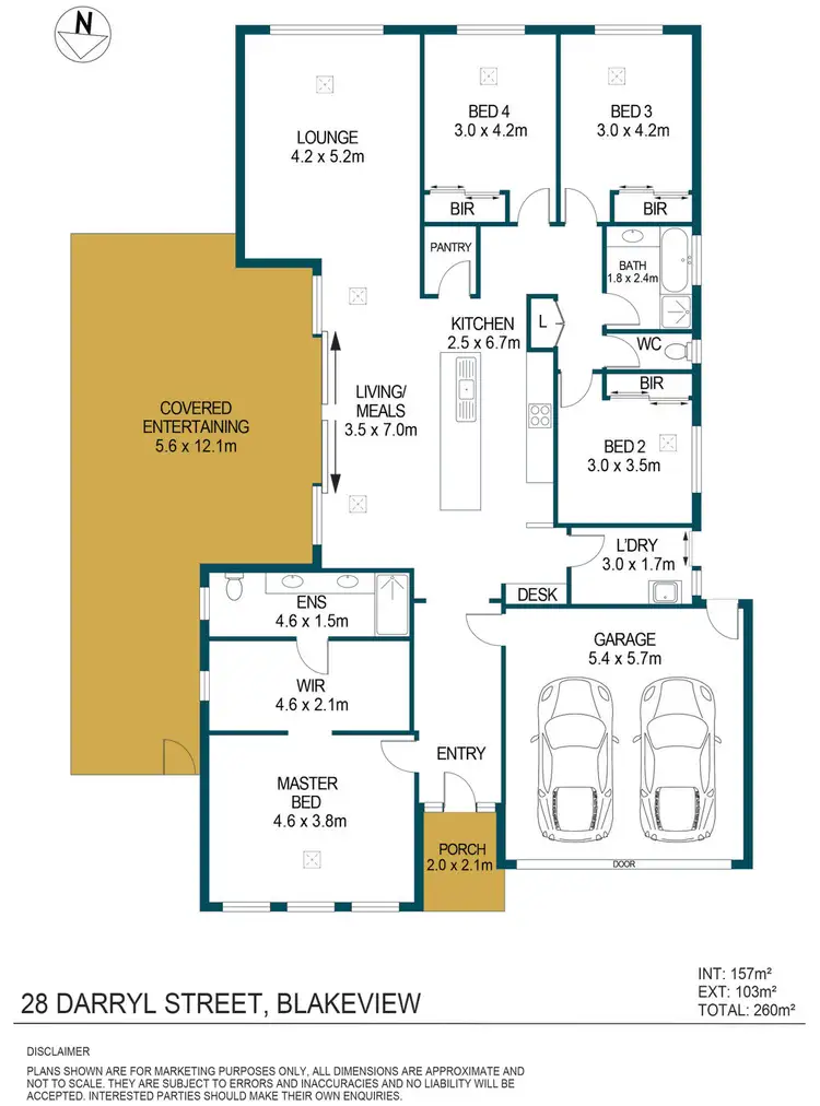 Floorplan of Homely house listing, 28 Darryl Street, Blakeview SA 5114