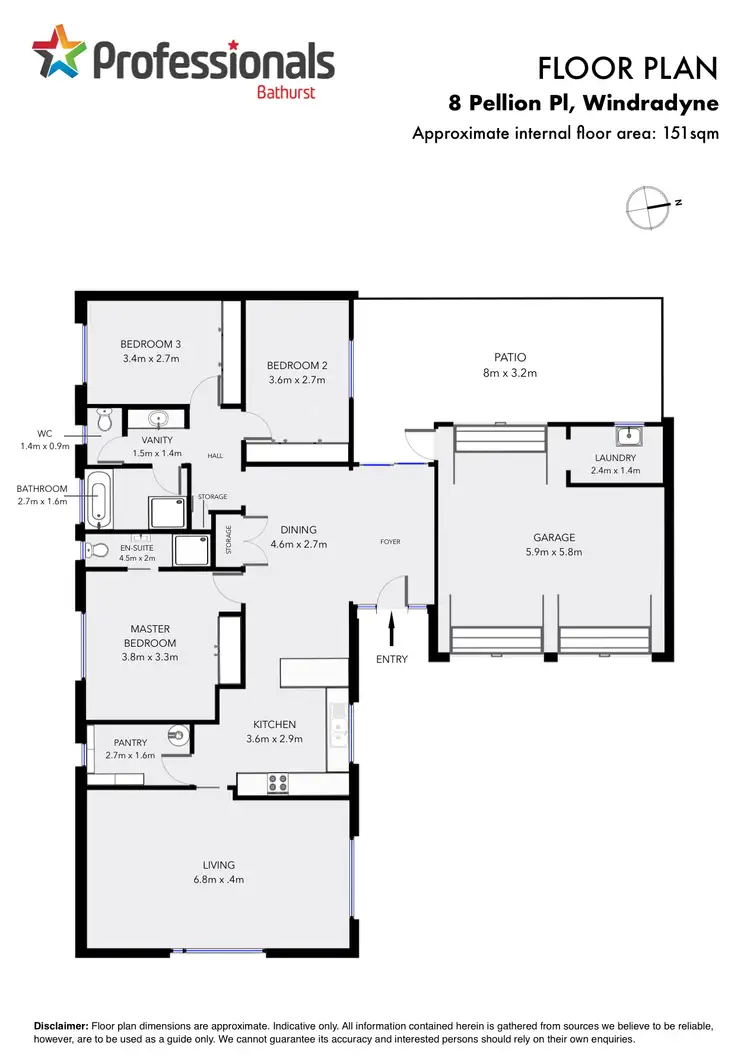 Floorplan of Homely house listing, 8 Pellion Place, Windradyne NSW 2795