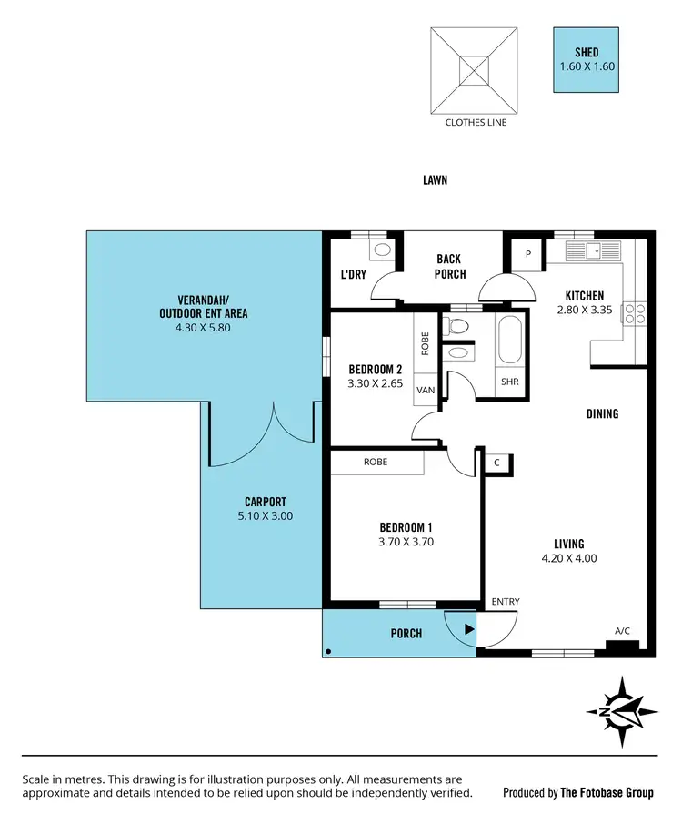 Floorplan of Homely unit listing, 5/84 Cliff Street, Glengowrie SA 5044