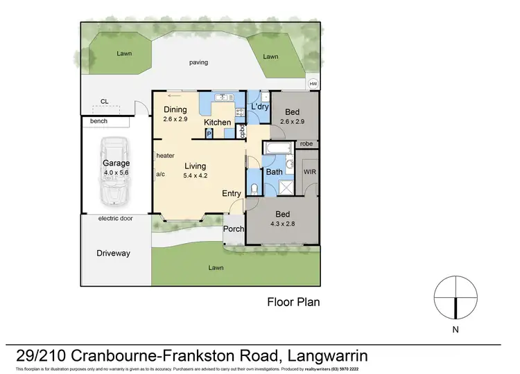 Floorplan of Homely unit listing, 29/210 Cranbourne-Frankston Road, Langwarrin VIC 3910