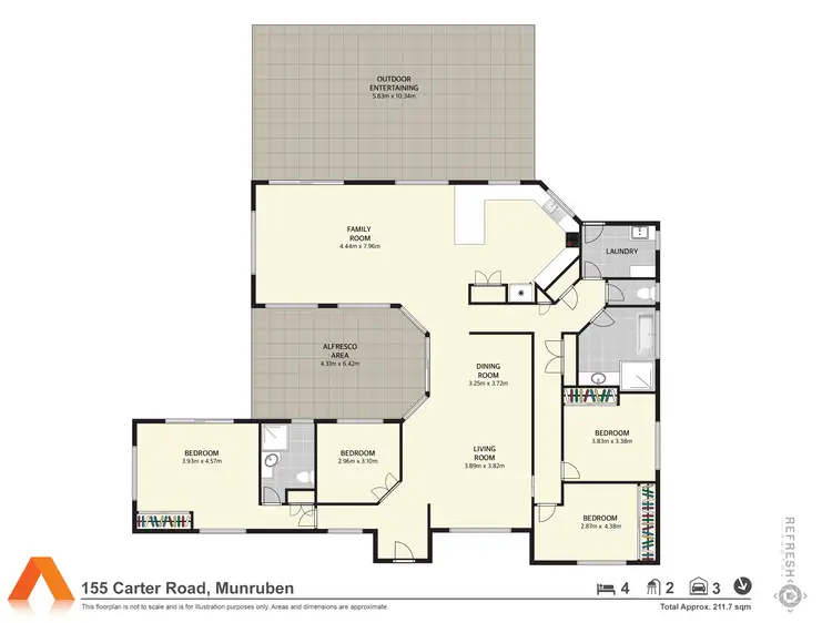Floorplan of Homely house listing, 153-155 Carter Road, Munruben QLD 4125