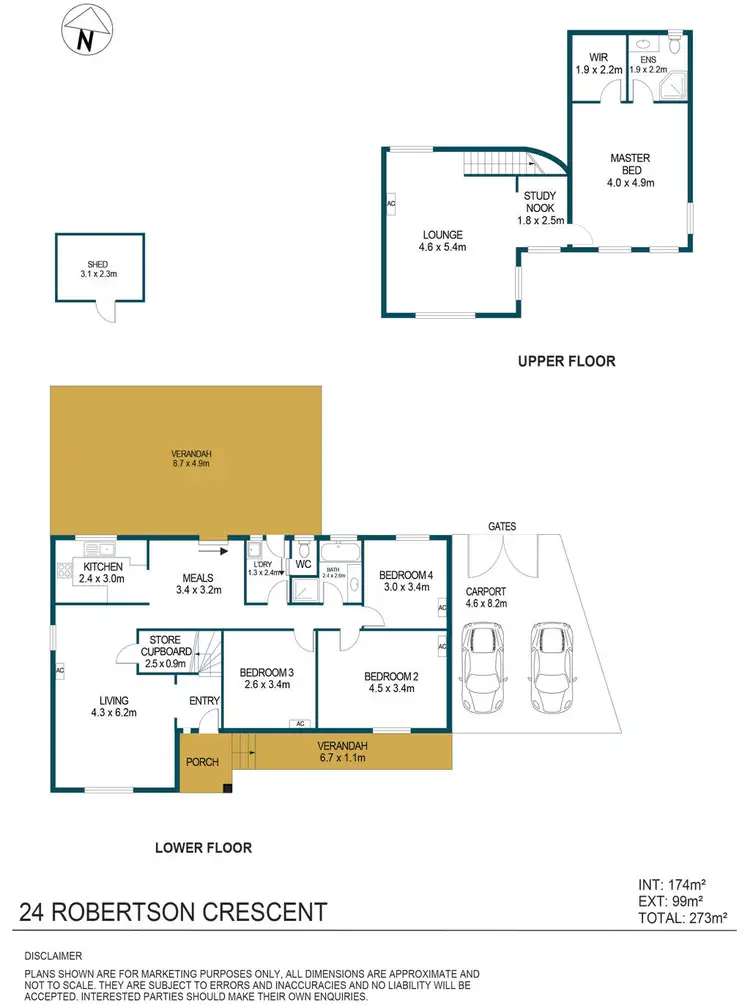 Floorplan of Homely house listing, 24 Robertson Crescent, Redwood Park SA 5097