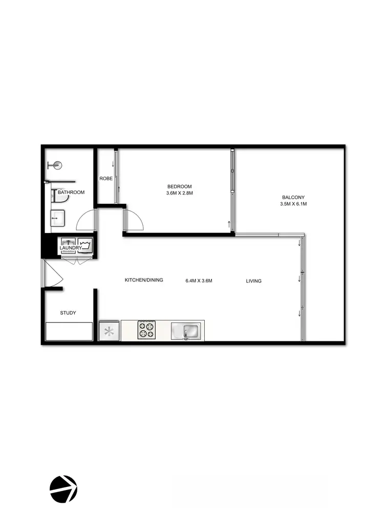 Floorplan of Homely apartment listing, 309/2 Galaup Street, Little Bay NSW 2036