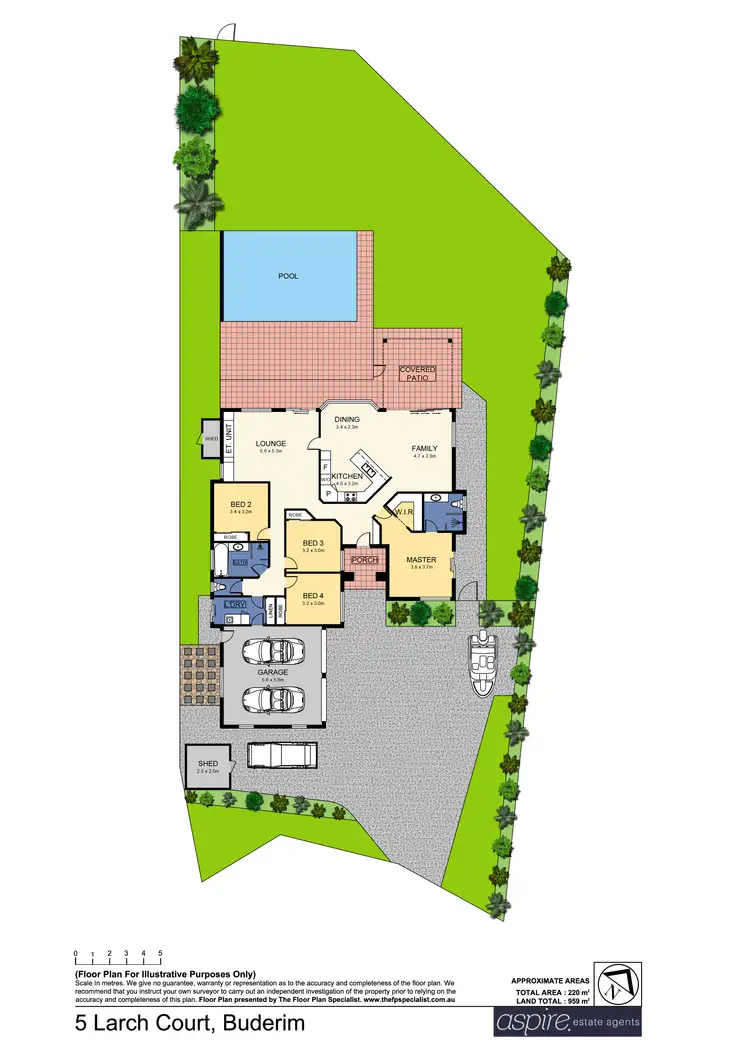 Floorplan of Homely house listing, 5 Larch Court, Buderim QLD 4556
