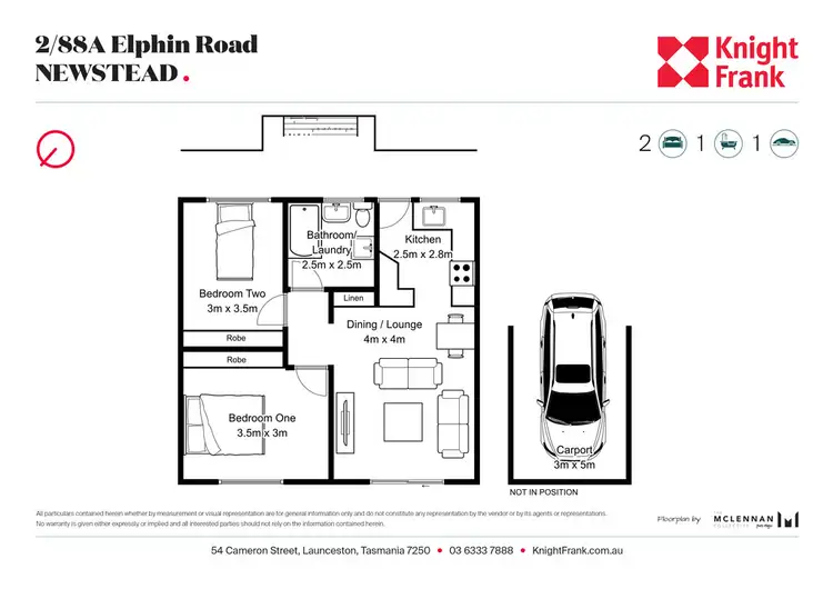 Floorplan of Homely house listing, 2/88a Elphin Road, Newstead TAS 7250